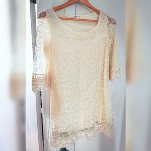 ivory lace Mini dress